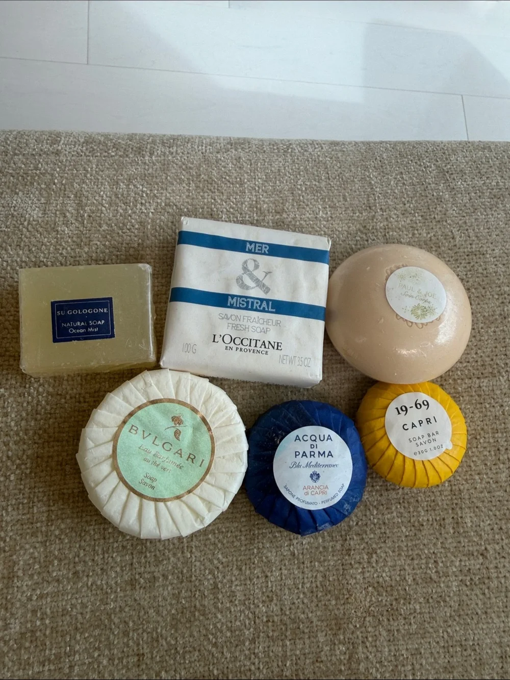 NEW! Assorted Luxury Hand Soap Bundle L'Occitane, Bvlgari, Acqua di Parma, Capri